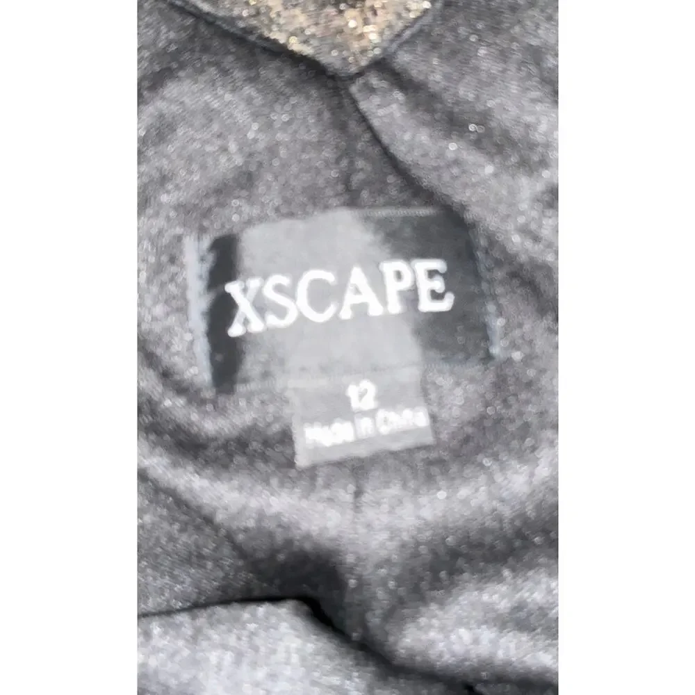 Xscape Embellished Taffeta Mermaid Style Formal Gown sz 12
